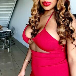 JLUXLABEL Red Maxi Dress